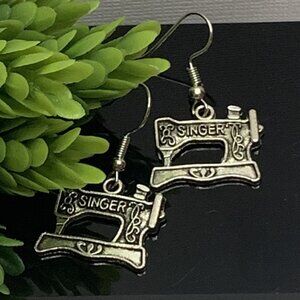 Sewing Earring, Sewing Jewelry, Gift Idea, Silly Earring, Funny Earring, Novelty